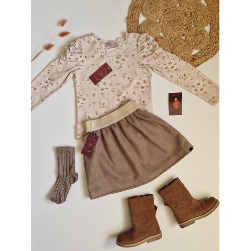 Skirt Suede Brown