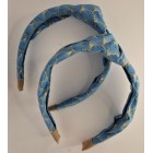 Haarband Knoop Golden Blue Haarband Knoop Golden Blue