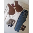 Gilet Donker Bruin Gilet Donker Bruin