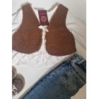 Gilet Donker Bruin Gilet Donker Bruin