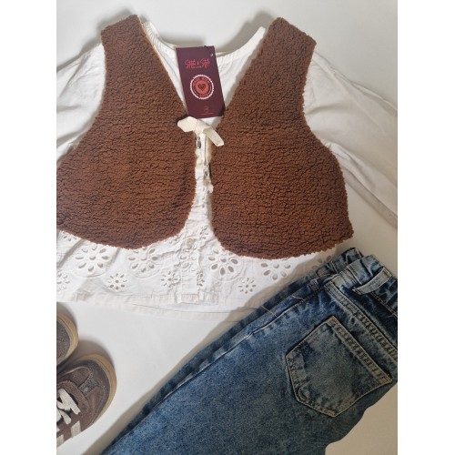 Gilet Donker Bruin Gilet Donker Bruin