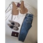 Gilet Licht Bruin Gilet Licht Bruin