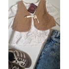 Gilet Licht Bruin Gilet Licht Bruin