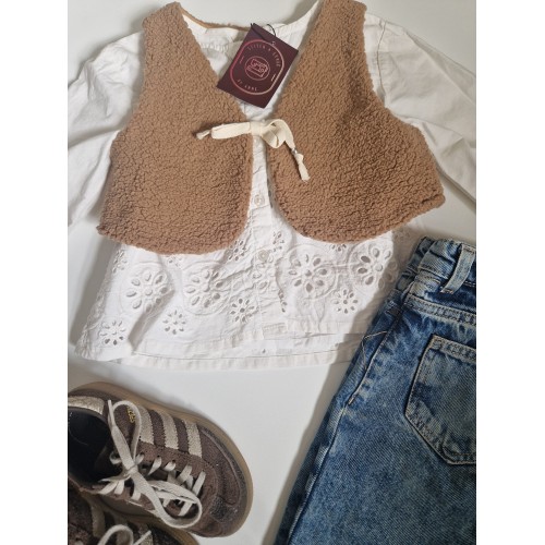 Gilet Licht Bruin Gilet Licht Bruin