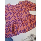 Blouse strik oranje
